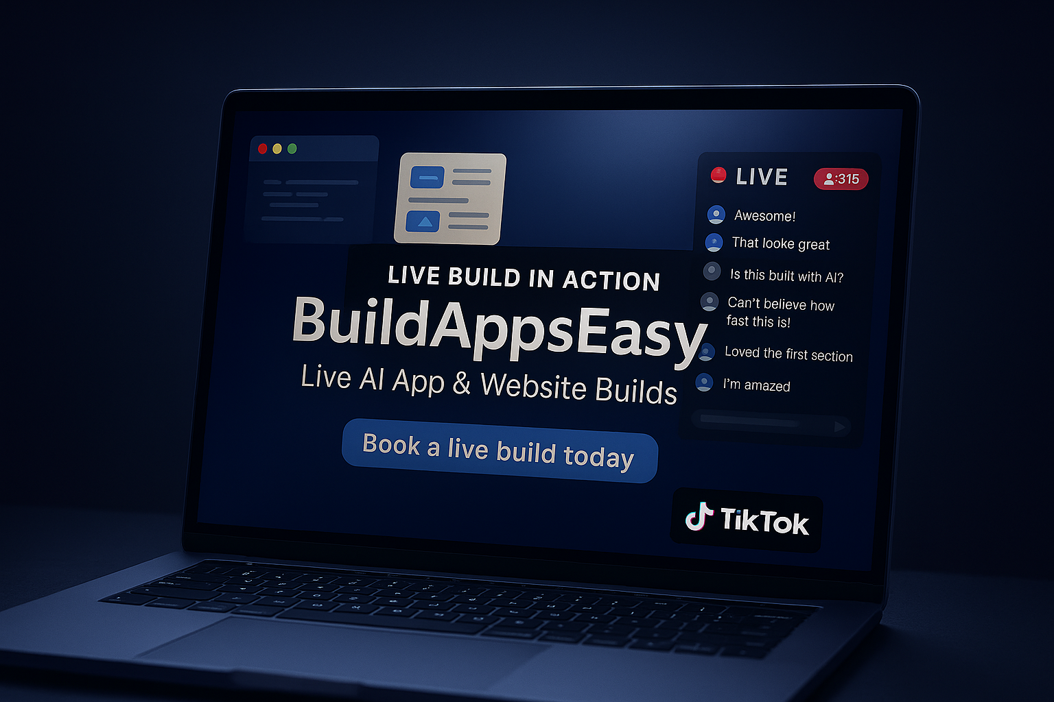 BuildAppsEasy Live Preview on TikTok