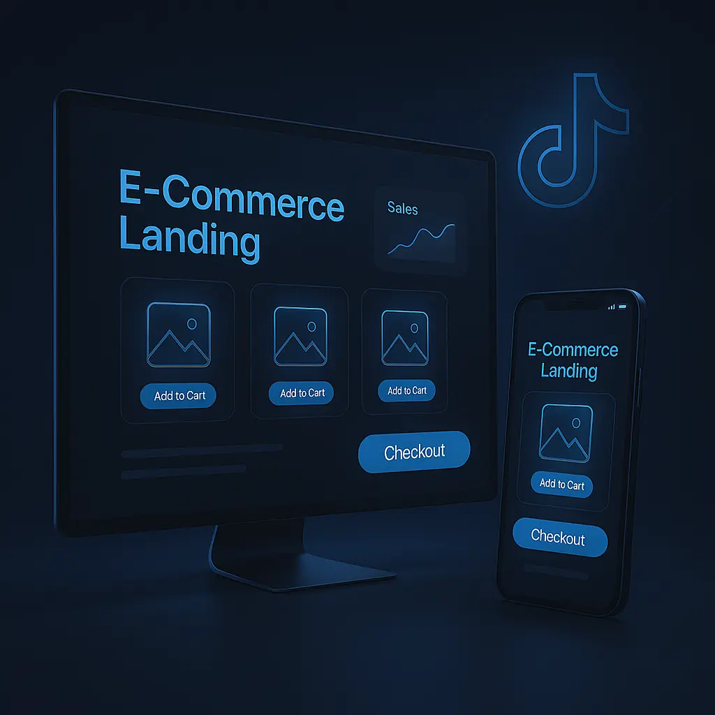 TikTok Shop checkout landing